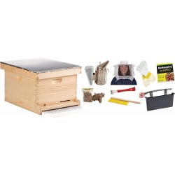 10-Frame Deluxe Beginner Hive Kit - Little Giant - Premium Beekeeping Starter Kit for Beginners (Item No. HIVE10KIT)