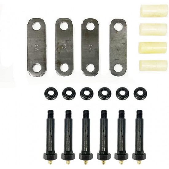 Greaseable 3,500 lbs. Trailer Axle Suspension Kit Incl. Leaf Springs, Shackle & U-Bolt kit