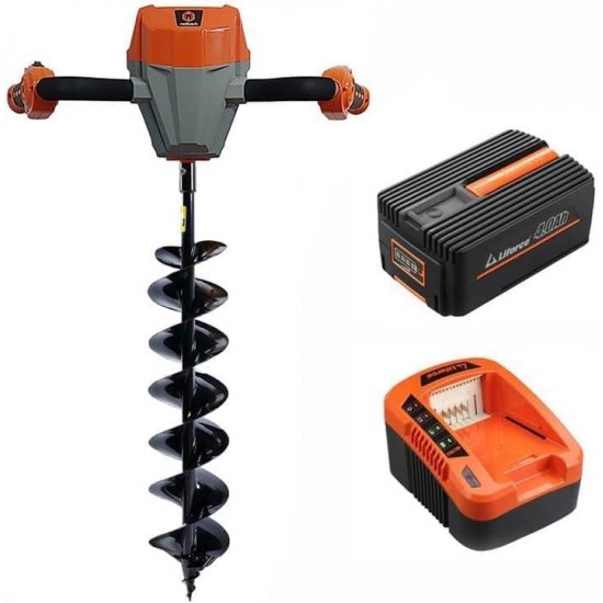 Redback 40V Earth Auger Cordless Post Hole Digger Brushless Motor 2Ah Battery and 5A Charger Included