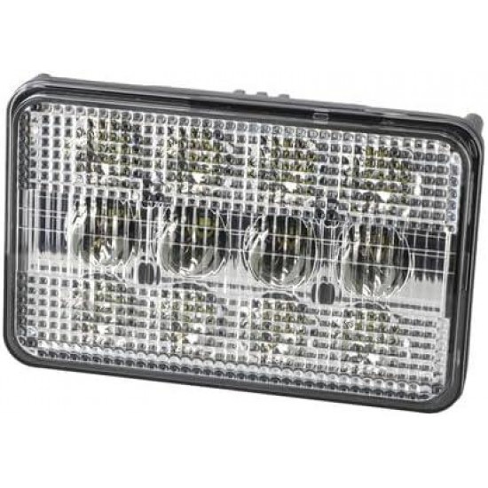 Red Rooster LED Headlight - 60W Rectangular Hi/Lo Beam fits White 2-105 2-110 2-155 2-135 2-85 2-50 2-180 2-60 2-70 fits John Deere 4760 9300 9400T 4960 9300T 9400 4560 9200 9100 fits Allis Chalmers