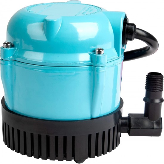 1-AA-18 115 Volt, 1/200 HP, 170 GPH Small Submersible Permanently Oiled Pump for Fountains, Water Displays and Air Conditioners, 18-Foot Cord, Blue, 500500