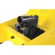 Low Profile Transmission Floor Jack - 1,000 LBS Lift Capacity - Lift Range 8.5” to 23” - 360 Degrees Pump Handle Rotation & Adjustable Load Support Arms - Yellow Steel Frame with JEGS Logo