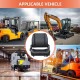 Universal Forklift Seat,Tractor Seat with Adjustable Back,Safety Belt and Operator Position Switch,Excavator Skid Loader Backhoe Dozer Telehandler