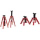 Sunex 1410 10-Ton, High Height, Pin Type, Jack Stands, Pair & 1210 10-Ton Low Height Pin Type Jack Stands, Pair