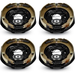 Trailer Electric Brakes, 2 Pair of Electric Brake Assembly 12 X 2 for 5200lb 6000lb 7000lb Axle-(Set 4: 2 Left+2 Right)