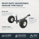 TMD-800ATV ATV Weight Distributing Adjustable Trailer Dolly , Black