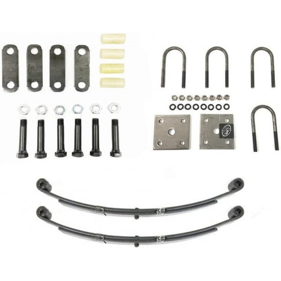 2,000 lbs. Trailer Axle Suspension Kit Incl. Leaf Springs, Shackle & U-Bolt kit