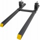 60 2000lbs Clamp on Pallet Forks Heavy Duty Tractor Forks with Adjustable Stabilizer Bar Tractor Bucket Forks for Tractor Attachments, Skid Steer, Loader Bucket