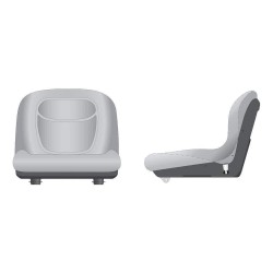 420-182 High Back Seat Compatible With/Replacement For Older LX255; LX277, LX277AWS, LX279 and LX288, Serial No. 060,000 and older; 325, 335 and 345, Serial No. 070,001 and newer