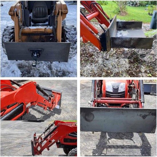 1/2 Thick Heavy Duty Quick Attach Mount Plate Universal Skid Steer Mount Plate Attachment Mount Plate Transforms any Skid Steer or Tractor Attachment into a Standard Quick Attach Hook Up