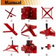 Universal Auto Paint Support Panel Tree Paint Stand Panel Holder Adjustable Center Post Steel Powder Coated Hang Automotive Fenders Bumpers