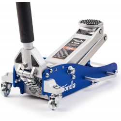 Floor Jack, Low Profile 2 Ton Hydraulic Aluminum and Steel Car Jack with Dual Pump System, Rapid Lift, Blue
