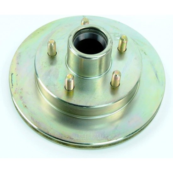 UFP Boat Trailer Replacement 9.75 in Zinc 5 Bolt Integral Hub & Rotor