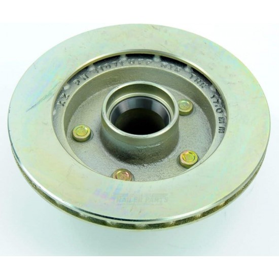 UFP Boat Trailer Replacement 9.75 in Zinc 5 Bolt Integral Hub & Rotor
