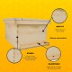 Unassembled Complete Bee Hive Box with Foundation, Langstroth 10 Frame 9 5/8 Hive Body, All Beekeeping Levels, Assembly Required