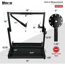 Small Engine Stand Drip Pan for All Vertical-Type Single Cylinder 2 or 4-Stroke Small Engine Lift Hoist MX Dirtbike Engine Stand Oil Pan, Engine Tools Lift Block Stand, Engine Stand Motorcycle