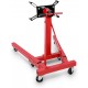 Engine Stand, 3000lbs Capacity Engine Motor Stand with 360 Degree Rotating Head, Heavy-Duty Foldable Engine Lift Stand with 6 Wheels, 4 Adjustable Arms, Red