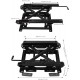 Car Seats Height Adjuster with Slide Rail 155mm Lifting Height Universal Fit Steel Seat Lifting Base for LHD Vehicle