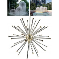 1.5’’ DN40 Dandelion Fountain Nozzle Stainless Steel Crystal Ball Water Spray Pond Sprinkler