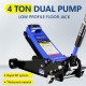 Floor Jack, 4 Ton Low Profile Floor Jack, Heavy-Duty Steel Racing Hydraulic Floor Car Jack with Dual Piston Quick Lift Pump, Floor Jack Lifting Range 4-21,quickjack Truck Jack