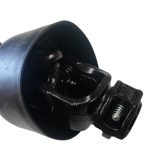 AGT PTO Shaft 1 3/8 PTO Drive Shaft, Series 4 Tractor PTO Shaft,6 Spline End Round End PTO Driveline Shaft, 38.9-49.66 PTO Shaft, Black PTO Shaft Rotary Cutter,Finish Mower,Suitable for Most