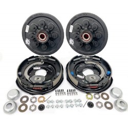 Pre-Greased Easy Assemble 8 on 6.5 Hub and Drum 1/2 Studs Electric Brake kit for 7,000 lbs. Trailer Axle