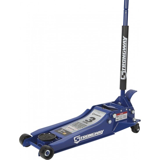 Long-Reach, Low-Profile Professional Service Floor Jack — 3-Ton Capacity