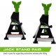 3 Ton (6,000 lbs.) Steel Floor Jack Quick Rise Dual Piston Pump Low Profile, Car Jack, Truck Jack, Service Jack, Farm Jack (A20002) & Arcan 3-Ton Steel Jack Stands (ALJS3)