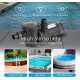 1.0 HP 5280 GPH Powerful Self Primming Above Ground Swimming Pool Pump with Strainer Basket and Outdoor Smart Plug with 2 Individually Controlled Outlets