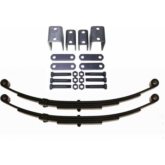 3500lb Single Trailer Axle Suspension Kit 1750lb Leaf Springs & Hanger Kit