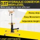 Transmission Jack, 2 Stage 1100lbs Telescopic Capacity Hydraulic Jack with Pedal 360° Swivel Wheel Lift Hoist Adjustable Height, Garage/Shop Lift Hoist, Yellow