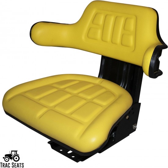 YELLOW SUSPENSION TRACTOR Seat Fits JOHN DEERE 1020,1530,2020,2030,2040,2155, 2280, 5210