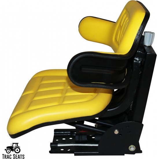 YELLOW SUSPENSION TRACTOR Seat Fits JOHN DEERE 1020,1530,2020,2030,2040,2155, 2280, 5210