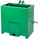 3 Point Ballast Box Category 1 Tractor and Loader Hitches Attachment 800lb Capacity and Standard 2'' Hitch Receiver,Green