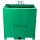 3 Point Ballast Box Category 1 Tractor and Loader Hitches Attachment 800lb Capacity and Standard 2'' Hitch Receiver,Green