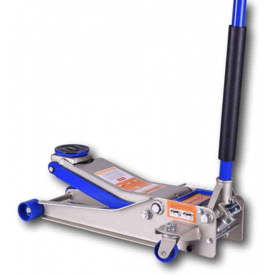 3 Ton Heavy Duty Ultra Low Profile Steel Floor Jack with Quick Lift