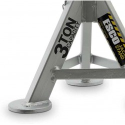 3 Ton Performance Axle Jack Stands, Auto Car Truck 4x4 Off Road, 1 Pair, Grey (10497 Pair)