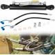 SPH320033 Hydraulic Top Link Cat. 1-1 with Locking Block 20 7/8” - 31 7/8” with 2 x Hose, Two-Way Check Valve Hydraulic Cylinder Set Fits for Most Tractors, Excavators, Class 1 and 2 Equipment