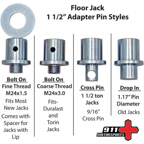 4x4 - Floor Jack Extension - Bolt on - Fine Thead