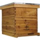 10 Frame Bee Hive Starter Kit for Bee Keepers - Langstroth Beehive Kit Comes with 2 Honey Bee Hives Boxes That are Coated in 100% Naturally Organic Beeswax (Fully Assembled)
