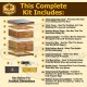 10 Frame Bee Hive Starter Kit for Bee Keepers - Langstroth Beehive Kit Comes with 2 Honey Bee Hives Boxes That are Coated in 100% Naturally Organic Beeswax (Fully Assembled)