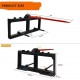 49 Tractor Hay Spear & Skid Steer Loader 3000lbs Quick Attach for Bobcat Tractors with 2pcs 17 Stabilizer Spears Spike Fork Tine Attachment