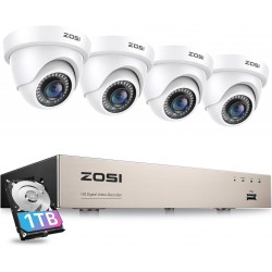 ZOSI 3K Lite Security Camera System with 1TB Hard Drive