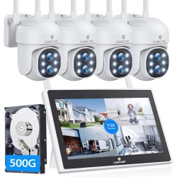 【LCD Screen+2-Way Audio】CAMCAMP Home Security Camera System