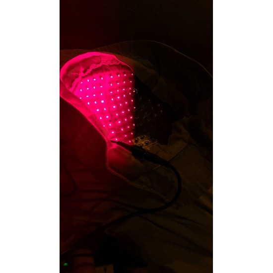 LASER CAP Laser Hair Therapy to prevent hair loss w/ Sunetics Red Laser Brush