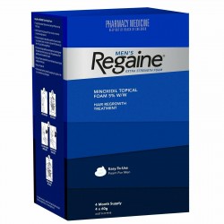 REGAINE Mens Extra Strength Foam 4 Months Supply 4 x 60g HAIR LOSS - Free Post