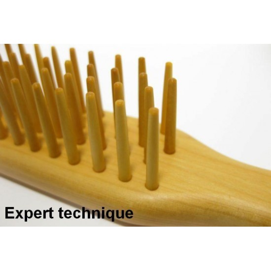 Japanese Satsuma Boxwood Hair Brush (3 Rows Small)