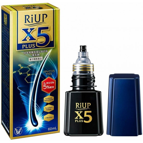 [Set of 6] TAISHO RiUP X5 Plus 60mL Promoting Hair Growth Hair for Men Japan F/S