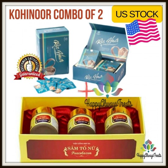 Kohinoor Combo of 2: Sam To Nu Puecolazen & Ric Hair (Women Health &Hair Growth)