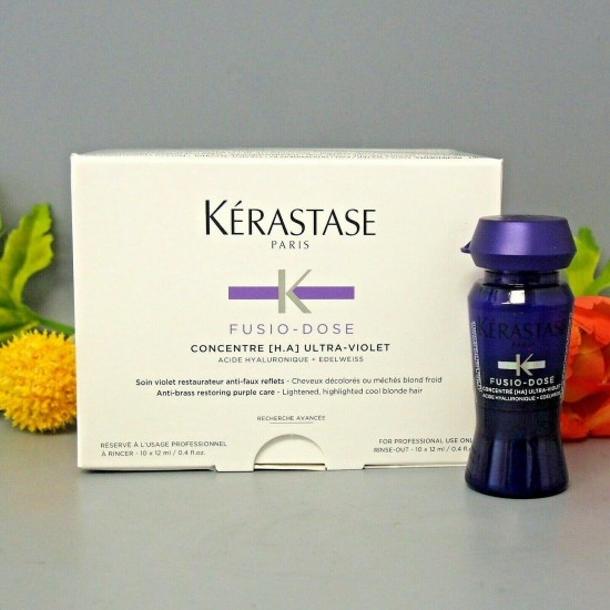 KERASTASE CONCENTRE [H.A] ULTRA-VIOLET 10 X 12ml + Booster Cicafibre 120ml